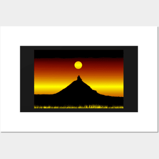 Sunrise over Black Butte Posters and Art